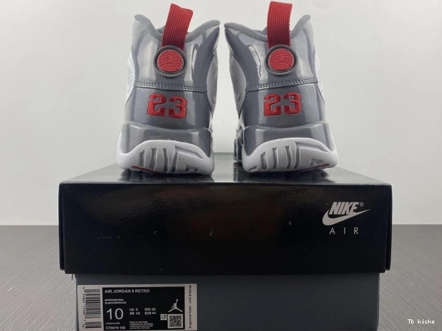 Cheap TBK Red CT8019-162 Jordan 9 Air Fire 0813